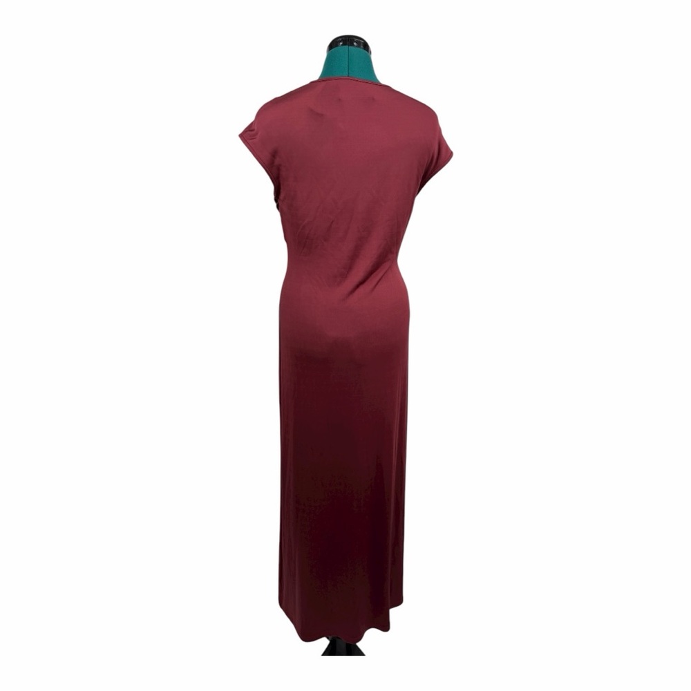 TOVE Mali Gathered Jersey Maxi‎ Dress Cinnamon Size 8 - Picture 4 of 8